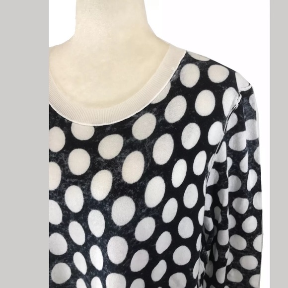 Michael Kors Crewneck Polka Dot Pullover Sweater - Picture 6 of 6